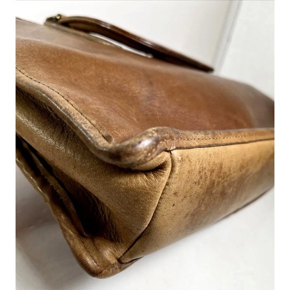 Coach Bonnie Cashin Small Satchel Briefcase Bag -Original Paperwork -Distressed - Picture 11 of 12